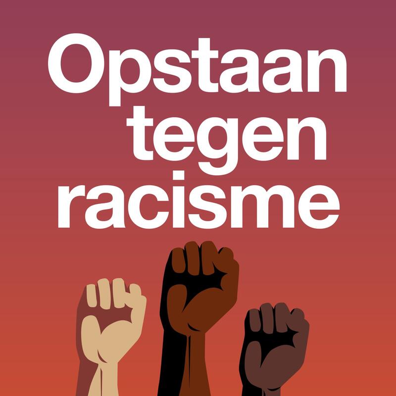 Poster 'opstaan tegen racisme'