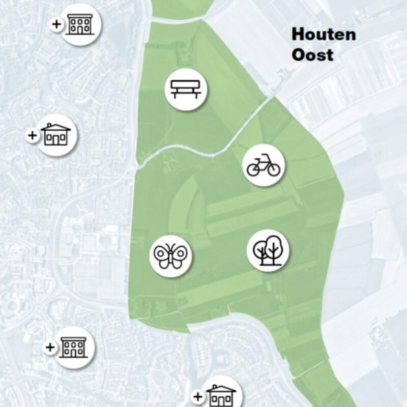 Plattegrond Houten Oost