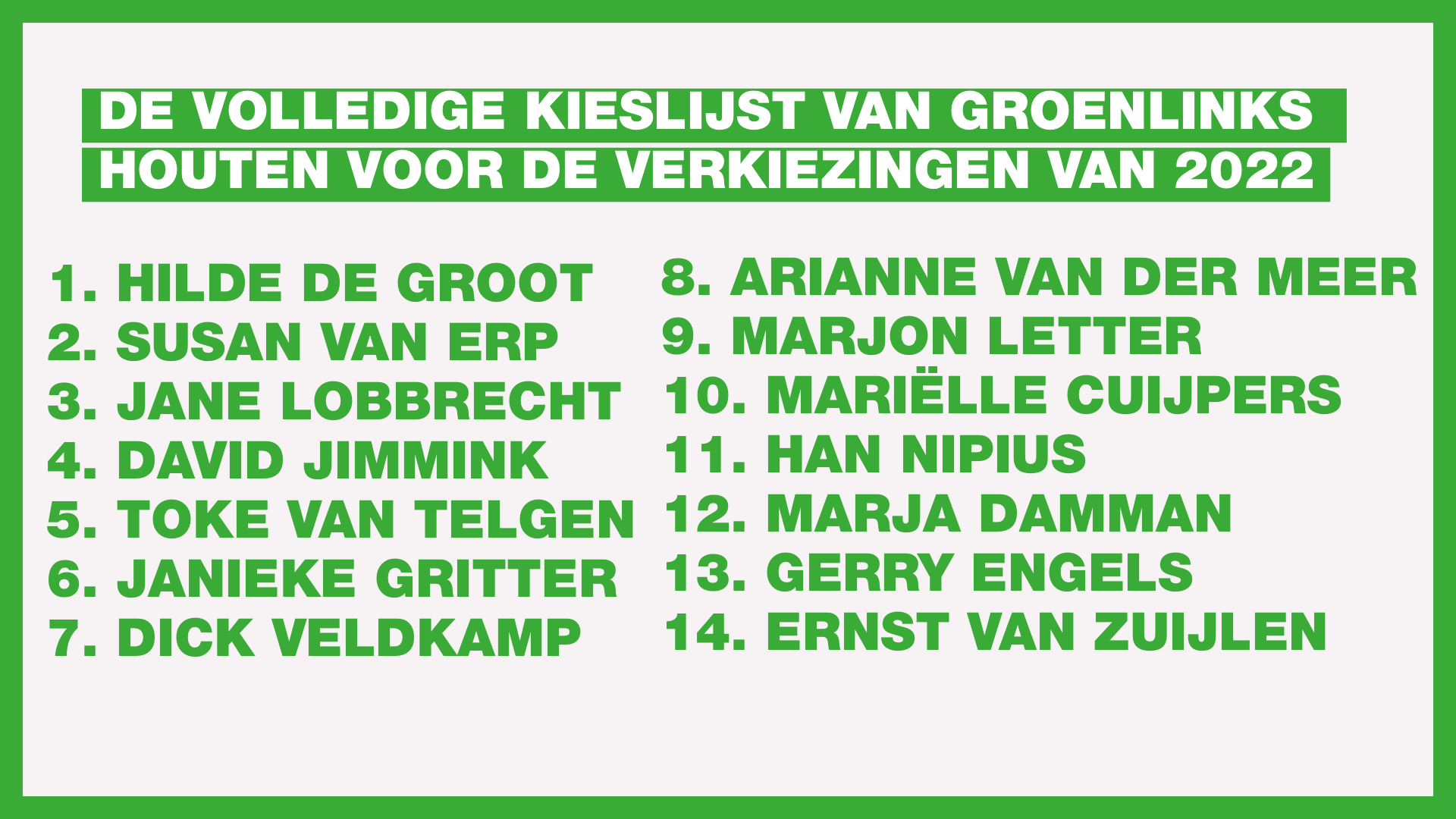 Lijst met namen