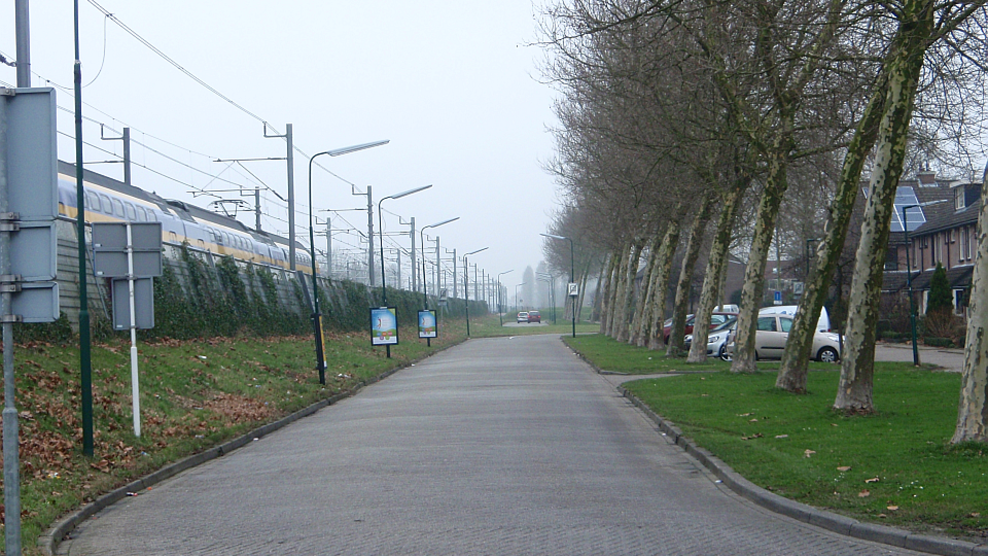 Dankzij de geluidsschermen is de overlast van het treinverkeer flink afgenomen in de Hagen